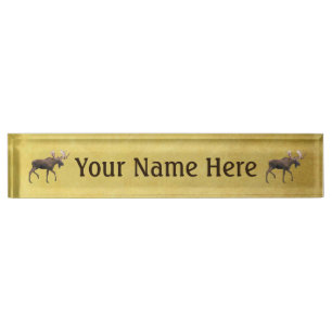 Bull Moose Namensplakette