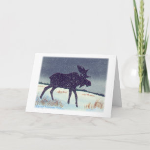 Bull Moose Painting Karte