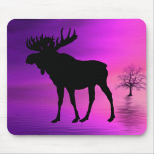 Bull Moose-Silhouette Mousepad