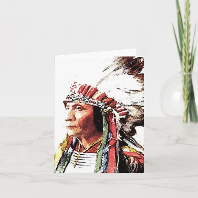 Bull-Note-Karte für Indianerinnen Karte (Vorderseite)