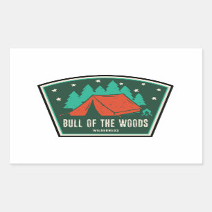 Bull of the Woods Wilderness Oregon Camping Rechteckiger Aufkleber