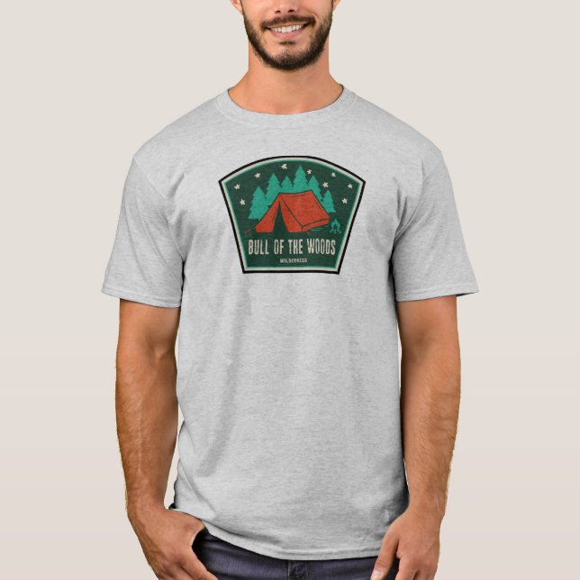 Bull of the Woods Wilderness Oregon Camping T-Shirt (Vorderseite)