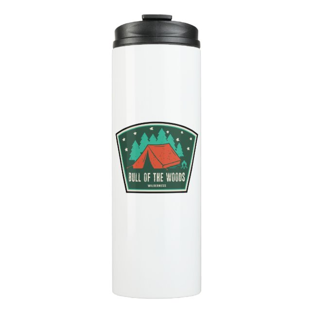 Bull Of The Woods Wilderness Oregon Camping Thermosbecher (Vorderseite)