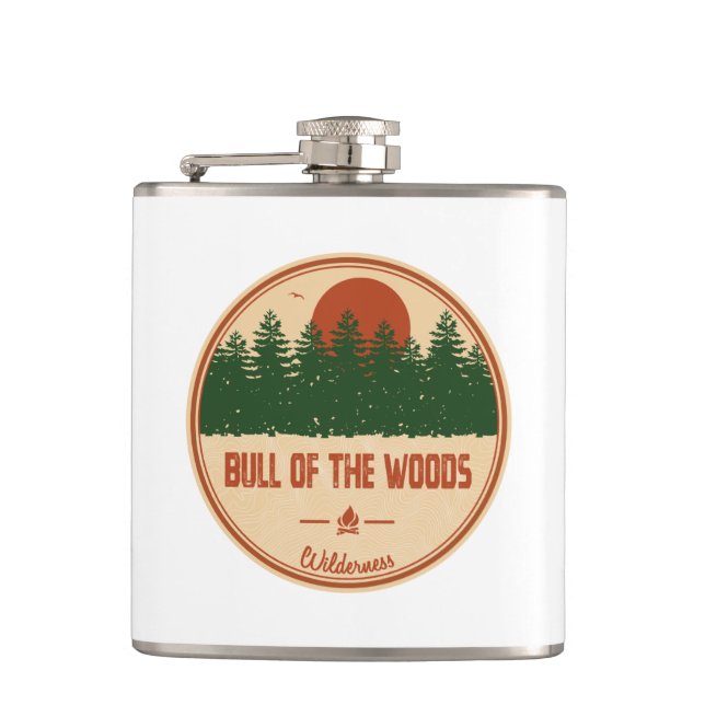 Bull of the Woods Wilderness Oregon Flachmann (Vorderseite)