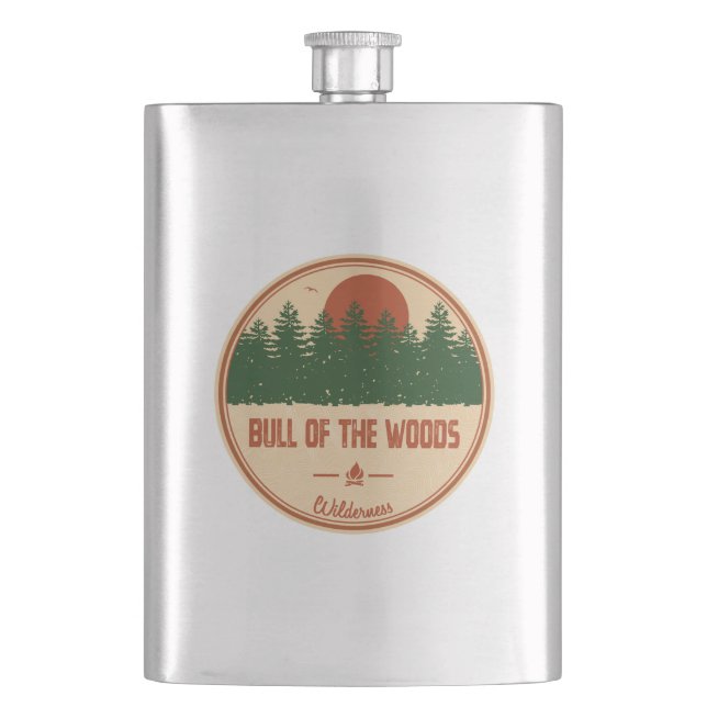 Bull of the Woods Wilderness Oregon Flachmann (Vorderseite)