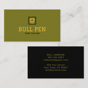 Bull Pen Logo   Finanz- oder Stärkemarkenzeichen Visitenkarte