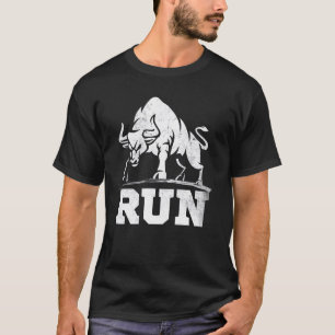 Bull Raging Bulls laufen Bullfight Cowboys Lo T-Shirt