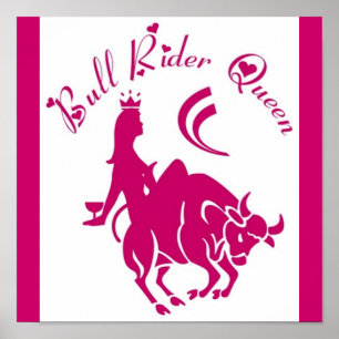 BULL-REITER-KÖNIGIN-PLAKAT POSTER