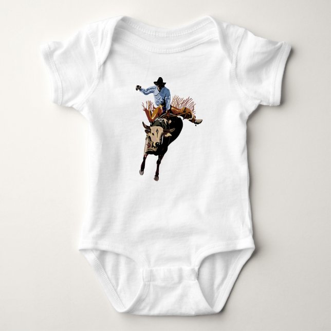 Bull Rider Baby Strampler (Vorderseite)