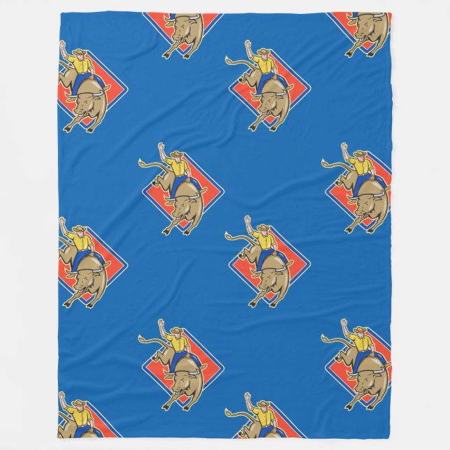 Bull Rider Fleecedecke (Vorderseite)