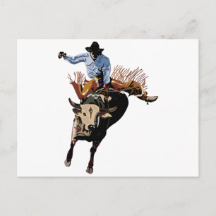 Bull Rider Postkarte