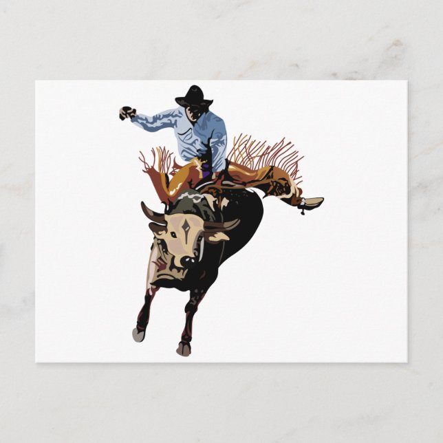 Bull Rider Postkarte (Vorderseite)