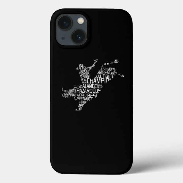 Bull Rider Word Cloud  Case-Mate iPhone Hülle (Rückseite)