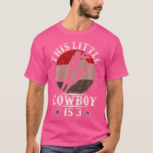 Bull Riding 3Rd Geburtstag 3 Jahre alter Cowboy We T-Shirt