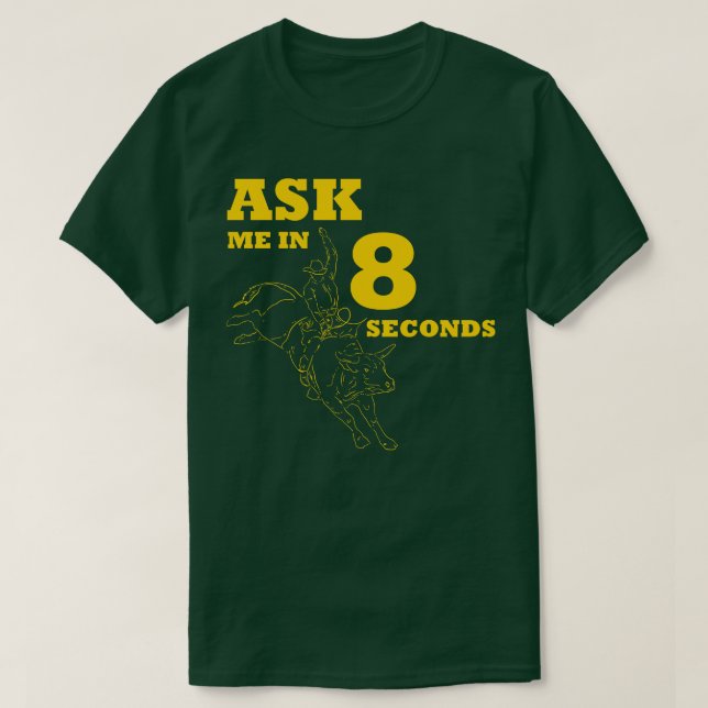 Bull Riding Cowboy T-Shirt (Design vorne)