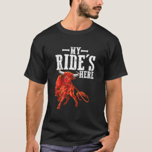 Bull Riding Pbr Rodeo Bull Reiter Für Western Ranc T-Shirt