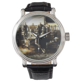 Bull Riding Rodeo Cowboy Country Western Armbanduhr