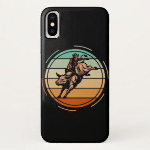 Bull Riding Rodeo Rider Cowboy Western Vintag Case-Mate iPhone Hülle