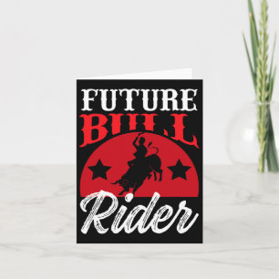 Bull Riding T-Shirt Future Bull Rider Design Rodeo Karte