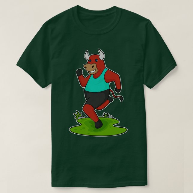 Bull Running Fitness T-Shirt (Design vorne)