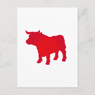 Bull see Red Postkarte
