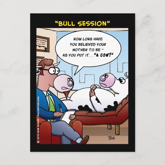 "Bull Session" Postkarte (Vorderseite)