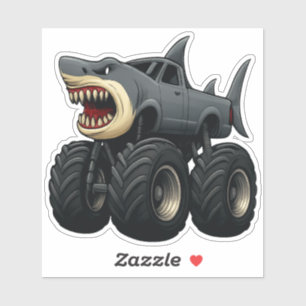 Bull Shark Monster Truck Aufkleber