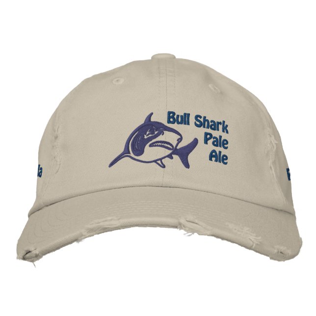 Bull Shark Pale Ale bestickt Bestickte Kappe (Vorderseite)