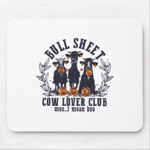 Bull Sheet Cow Lover Club Moo I Gemein Hoo Cow Gho Mousepad
