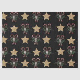 Bull Skull and Candy Cane Tissue Paper Seidenpapier