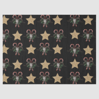 Bull Skull and Candy Cane Tissue Paper Seidenpapier