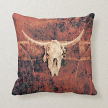 Bull Skull Western Country Braun Rustikale Kunst