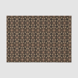 Bull Skull Western Sepia Brown Muster Seidenpapier