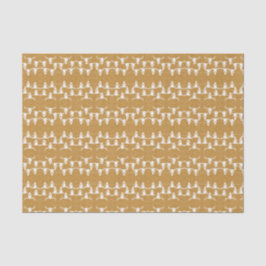 Bull Skulls Elegantes White Gold Glitzer Muster Seidenpapier