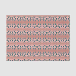 Bull Skulls Rose Gold Aquamarines Elegantes Glitze Seidenpapier