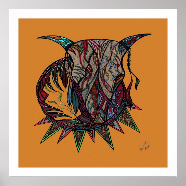 Bull Spirit Reproduction Poster (Vorne)