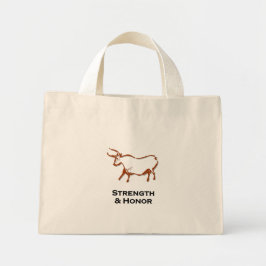 Bull Stärke und Ehrenbraun Shirt Mini Stoffbeutel