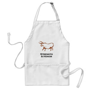 Bull Stärke und Ehrenbraun Shirt Schürze