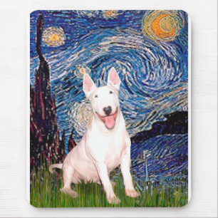 Bull Terrier 4 - Sternennacht (Vert) Mousepad