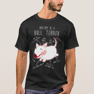 Bull Terrier Anatomie Niedlich Pet Bully Dog Mama T-Shirt