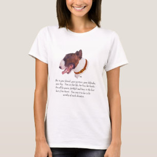 Bull Terrier Andenken, Hündin T-Shirt