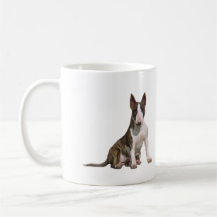 Bull Terrier (B) - gestreift und weiß Kaffeetasse