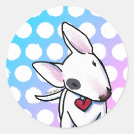 Bull Terrier Classic Round Stickers