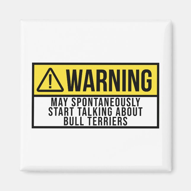 Bull Terrier Dog - Bull Terriers Lover Magnet (Vorne)