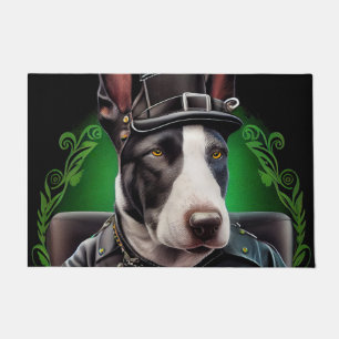 Bull Terrier Dog Fahrrad St. Patrick's Day Fußmatte
