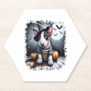 Bull Terrier Dog Halloween Untersetzer