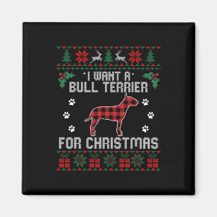 Bull Terrier Dog Lover Xmas Geschenke Dog Ugly Chr Magnet