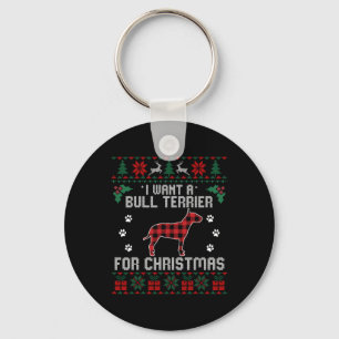 Bull Terrier Dog Lover Xmas Geschenke Dog Ugly Chr Schlüsselanhänger