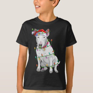 Bull Terrier Dog Lover Xmas Weihnachtsmannmütze Bu T-Shirt