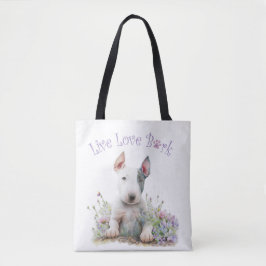 Bull Terrier Dog Mama Floral Tasche